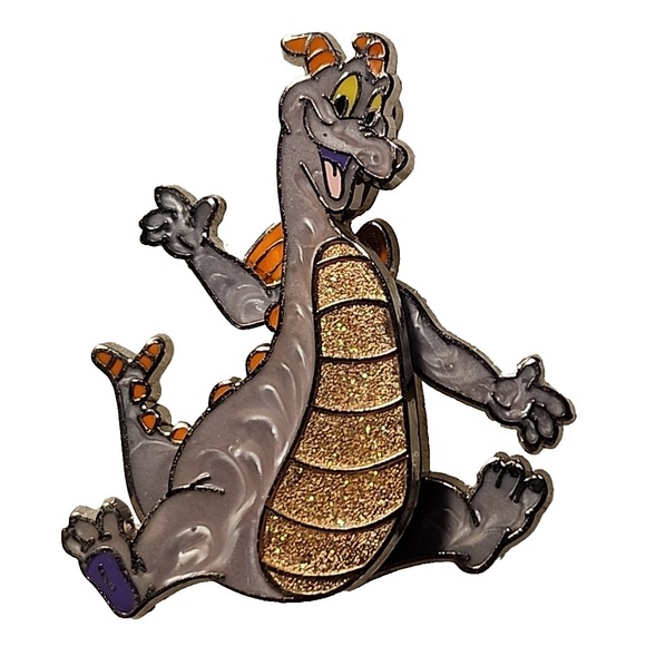 Disney Jewelry - Disney Figment Moveable Arms Journey into Imagination Epcot WDW Waving Pin 48813